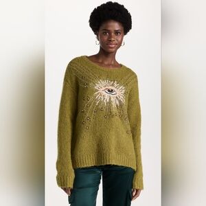 Raquel Allegra Diana Pullover In Leaf Size 3 (XL)
